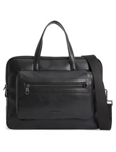 Elegantná pracovná taška Calvin Klein - CK Elevated 2G Laptop Bag - 001/BAX Black (CK)