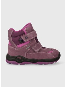 Detské zimné topánky Primigi fialová farba