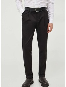 Nohavice Michael Kors pánske, čierna farba, rovné