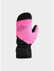 4F Dievčenské lyžiarske rukavice Thinsulate - ružové