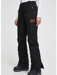 Lyžiarske nohavice EA7 Emporio Armani čierna farba