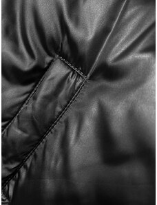 S'WEST Krátka čierna páperová zimná bunda (B8193-1)