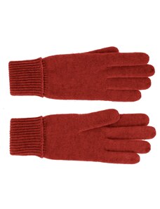 Fiebig - Headwear since 1903 Dámske červené rukavice - Fiebig vlna a kašmír