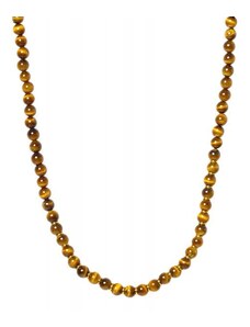 Pánsky korálkový náhrdelník Tigrie oko Trimakasi