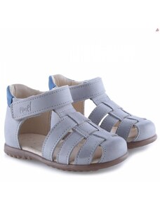 Detské kožené sandálky EMEL E1078-39 Šedá