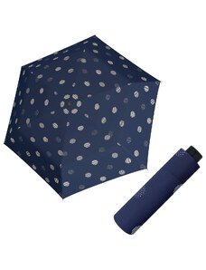 Doppler Havanna Fiber TIMELESS BLUE - dámsky ultraľahký mini dáždnik bodky