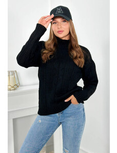 Kesi Black sweater with turtleneck