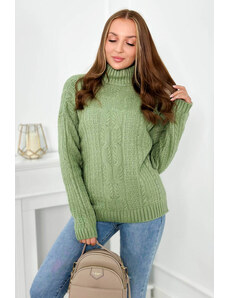 Kesi Turtleneck sweater dark mint