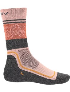 Športové ponožky Viking Boosocks Heavy Lady ružová/sivá