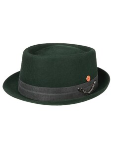 Plstený klobúk porkpie - Mayser - zelený klobúk Gareth