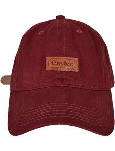 CS Elegant Bordeaux curved cap with patch