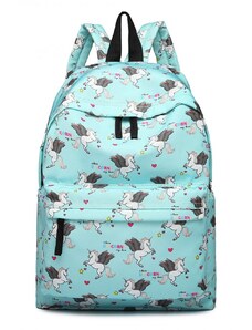 Konofactory Modrý vzorovaný ruksak do školy „Unicorn"