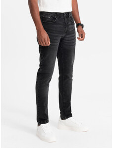 Ombre Clothing Pánske džínsové nohavice Ntiyiso čierna L V1 OM-PADP - 0110