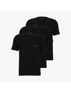 Pánske tričko Hugo Boss Crew Neck Cotton T-Shirt 3-Pack Black