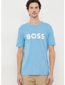 Boss Orange Bavlnené tričko BOSS BOSS CASUAL pánske,s potlačou,50481923