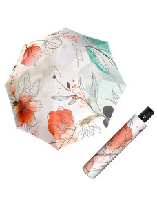 Doppler Magic Carbonsteel FLORAL - dámsky plne automatický dáždnik ružová