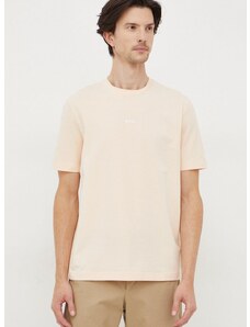 Tričko BOSS BOSS ORANGE pánske, oranžová farba, jednofarebné, 50473278