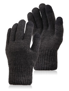 PAOLO PERUZZI Pánske zimné rukavice BR-08-GR | grafit BR-08-GR