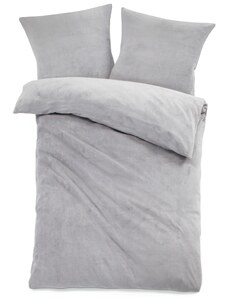 bonprix Posteľná bielizeň "Cashmere Touch", farba šedá, rozm. 80/80cm, 135/200cm