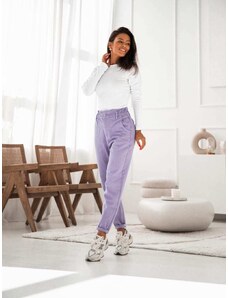 FASARDI Jeans with elastic waistband lilac