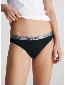 Set of three women's panties in dark green and grey Calvin Klein Un - Women