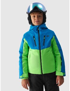 4F Chlapčenská lyžiarska bunda s membránou 10000 - tyrkysová