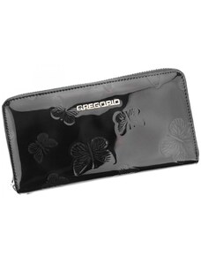 Dámska kožená púzdrová peňaženka čierna - Gregorio Mallvina čierna