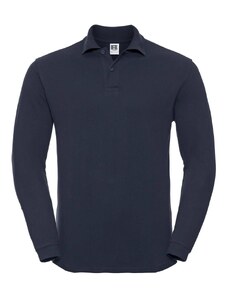 Navy blue long sleeve polo shirt Russell