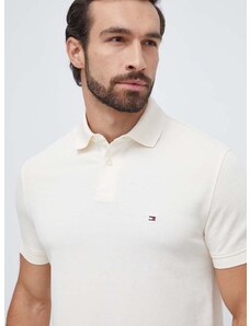 Polo tričko Tommy Hilfiger pánsky,béžová farba,jednofarebný,MW0MW17770