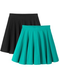 bonprix Dievčenská sukňa (2 ks), farba zelená, rozm. 164/170