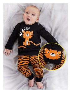 Denokids Tiger Baby Boy T-shirt Tights-Pants Set