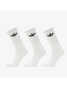 adidas Originals Pánske ponožky adidas Trefoil Cushion Crew Socks 3-Pack White