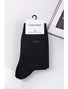 Calvin Klein Čierne ponožky CK Women - dvojbalenie