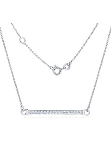 Ligot Strieborný náhrdelník VARSAMIA so zirkónovým príveskom ZTJNF61006