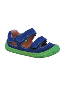 Protetika Barefoot Barefoot sandále Berg Denim - modrá/zelená