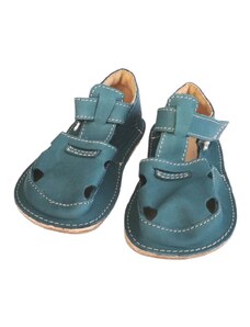 OK bare Barefoot sandále Ithaka - modro-zelená