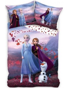 Carbotex Posteľné obliečky Ľadové kráľovstvo - Frozen - motív Čarovné dobrodružstvo - 100% bavlna - 70 x 90 cm + 140 x 200 cm