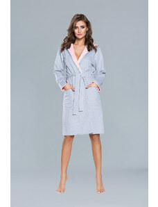 Italian Fashion Comfortable robe with long sleeves - apricot