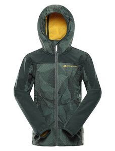 Kids softshell jacket ALPINE PRO HOORO loden frost variant PA