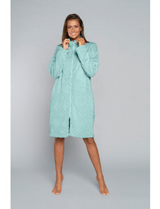 Italian Fashion Women's Arena bathrobe with long sleeves - mint