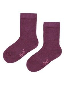 Detské ponožky s merino vlnou Emel - Fialová - ESK 100-57