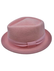 Fiebig - Headwear since 1903 Trilby klobúk vlnený Fiebig - ružový - Diamond Woolfelt