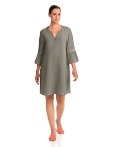 Vamp - Pohodlné jednofarebné dámske šaty 14444 - Vamp