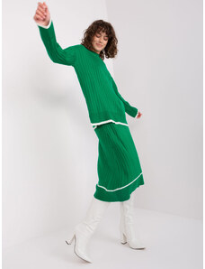 Fashionhunters Green Two-Piece Women's Knitted Set