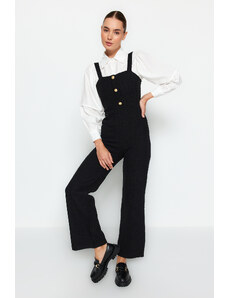 Trendyol Gilet Woven Jumpsuit with Black Buttons and Straps
