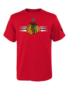 Fanatics Branded Chicago Blackhawks detské tričko Apro Logo Ss Ctn Tee red