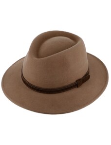 Fiebig - Headwear since 1903 Kašmírový béžový cestovný klobúk Fiebig