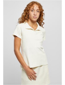 UC Ladies Women's towel polo shirt light white
