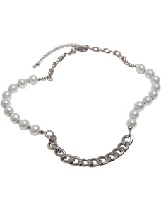Urban Classics Accessoires Chain necklace with various pearls - silver colors