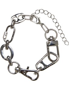 Urban Classics Accessoires Bracelet with different clasps - silver color